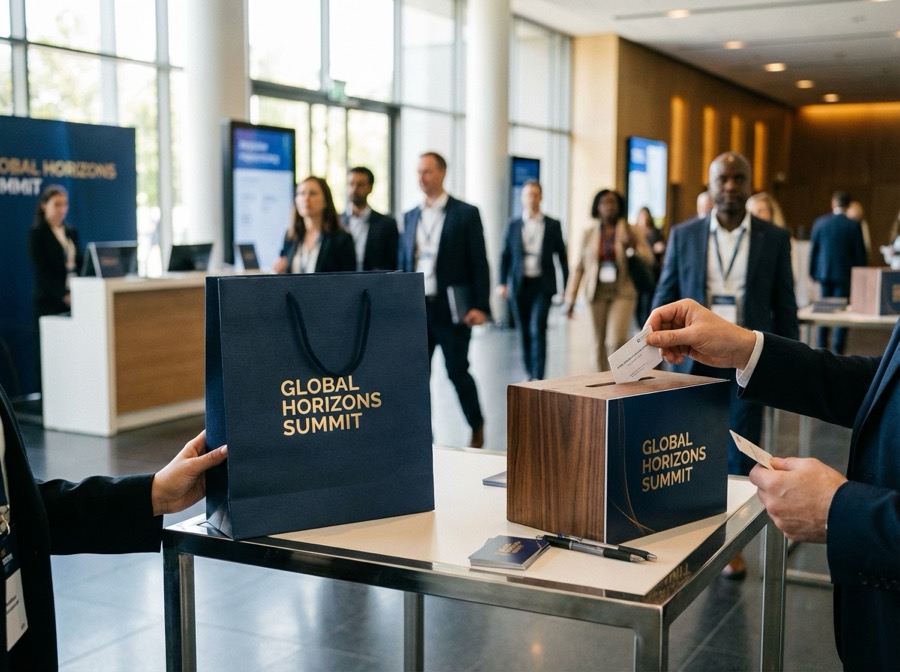 Konferenz-Papiertasche und Rückmeldebox: die unterschätzten Helden des Event-Brandings